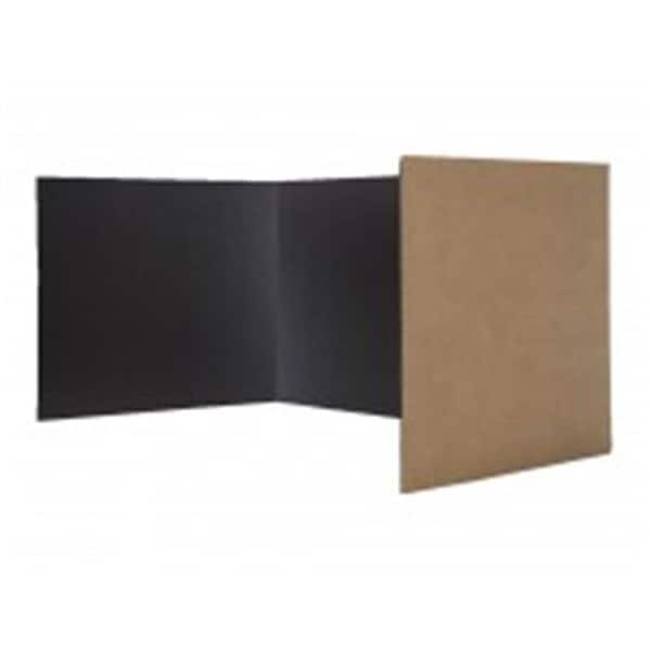 Flipside Flipside Products 18222 Study Carrel Corrugated; Black - Pack of 24 18222 - main